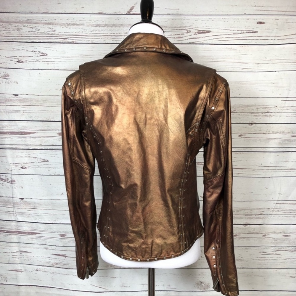 Harley Davidson Sexy Vixen Copper Leather Jacket - Picture 5 of 8